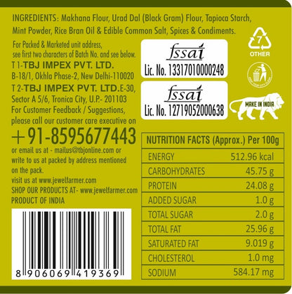 Snackman Pudina Makhana Chips - 150g