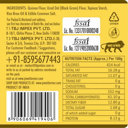 Snackman Salted Quinoa Chips - 150g