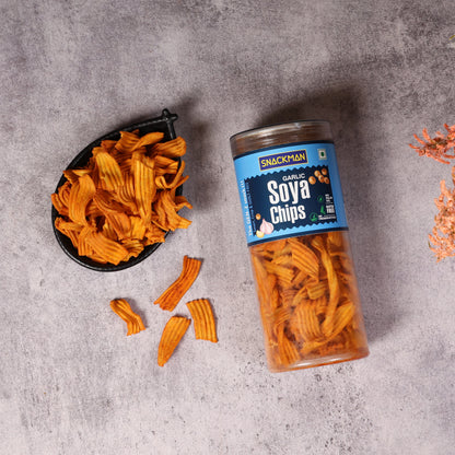 Snackman Garlic Soya Chips - 150g