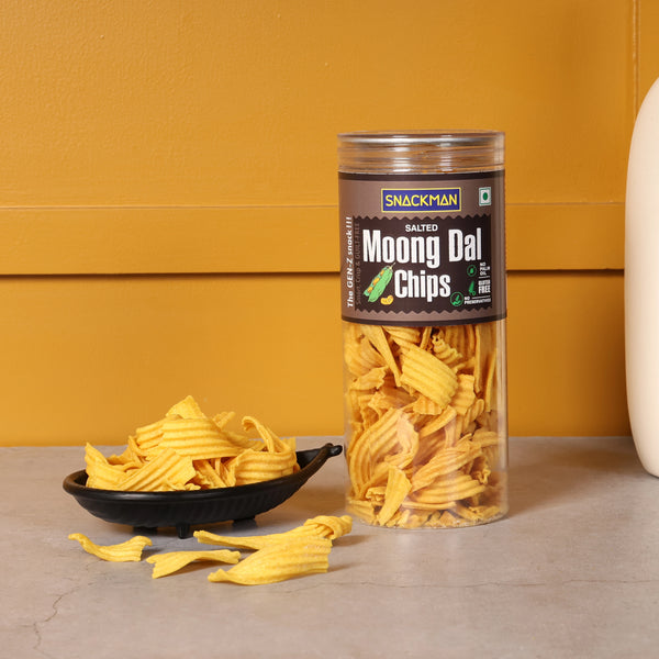 Snackman Salted Moong dal Chips - 150g