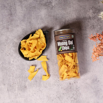 Snackman Salted Moong dal Chips - 150g