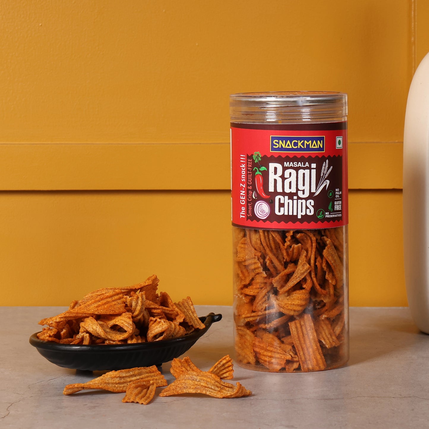 snackman masala ragi chips - 150g