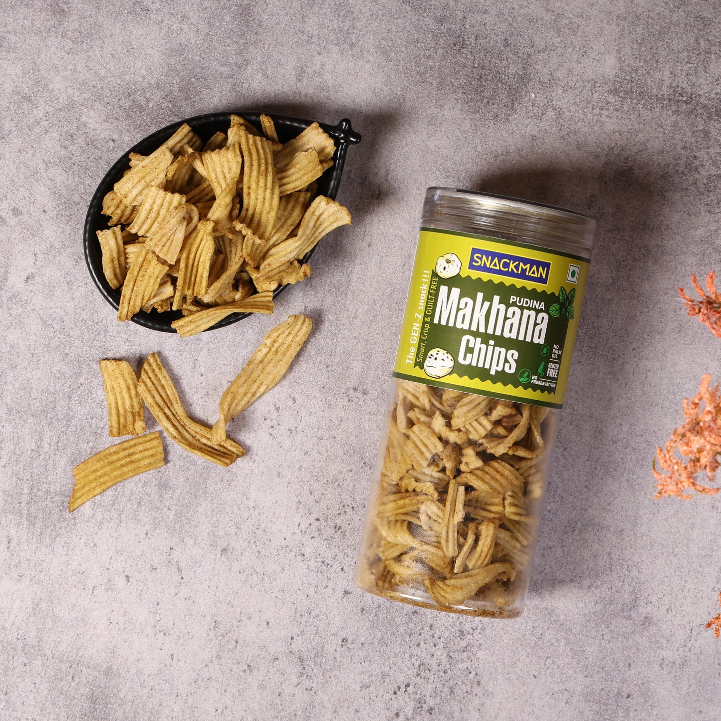 snackman pudina makhana chips - 150g