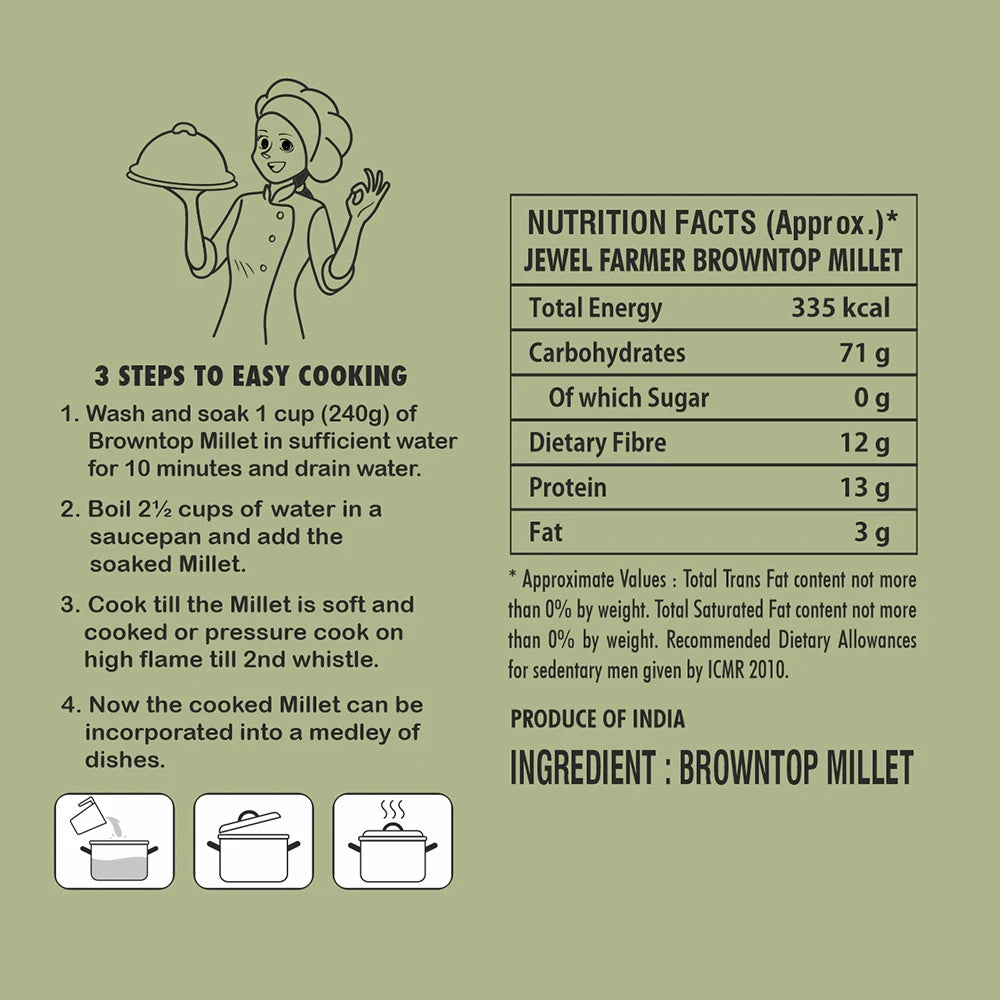 brown top millet – 500g
