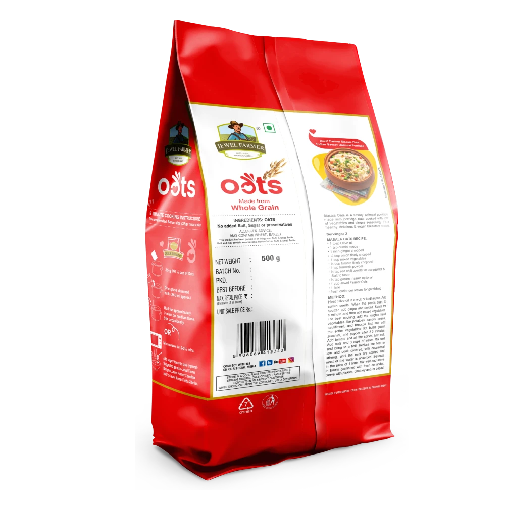 whole grain oats (instant oats) - (500g)