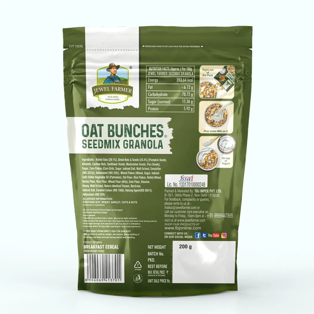 oat bunches seedmix granola - 200g