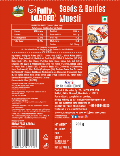 Fully Loaded Seeds & Berries Muesli - 200g