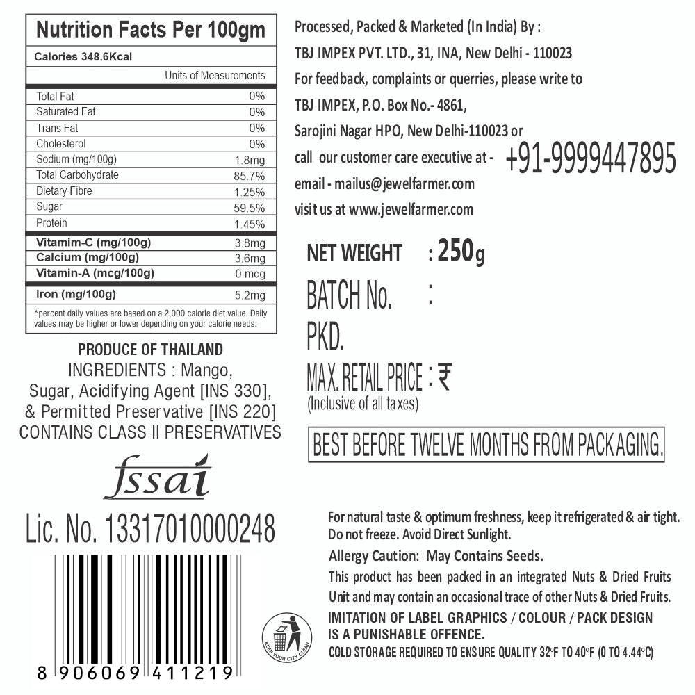 dried mango - 250g